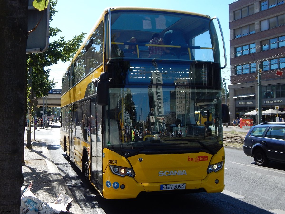Scania Citywide LF DD der BVG in Berlin. 