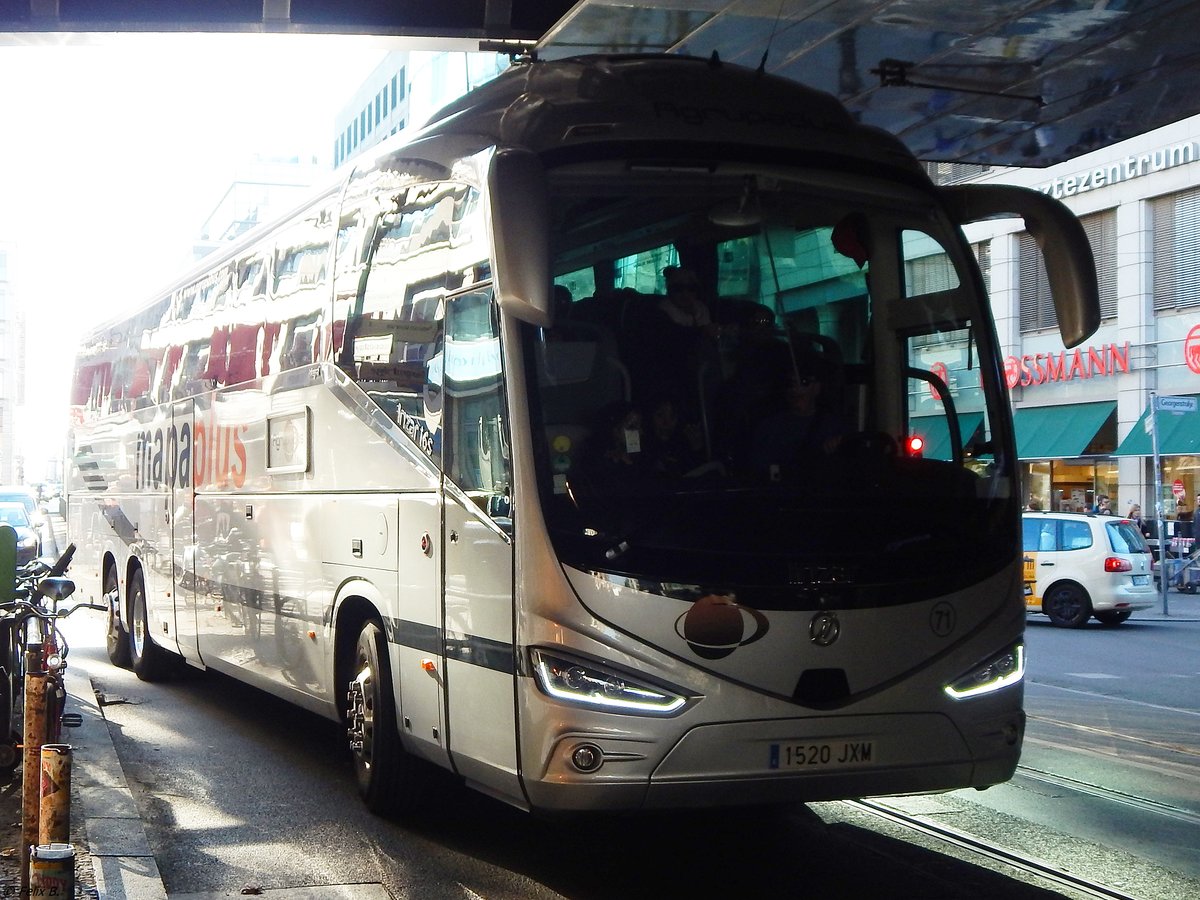 Scania Irizar von Agrupabus aus Spanien in Berlin.