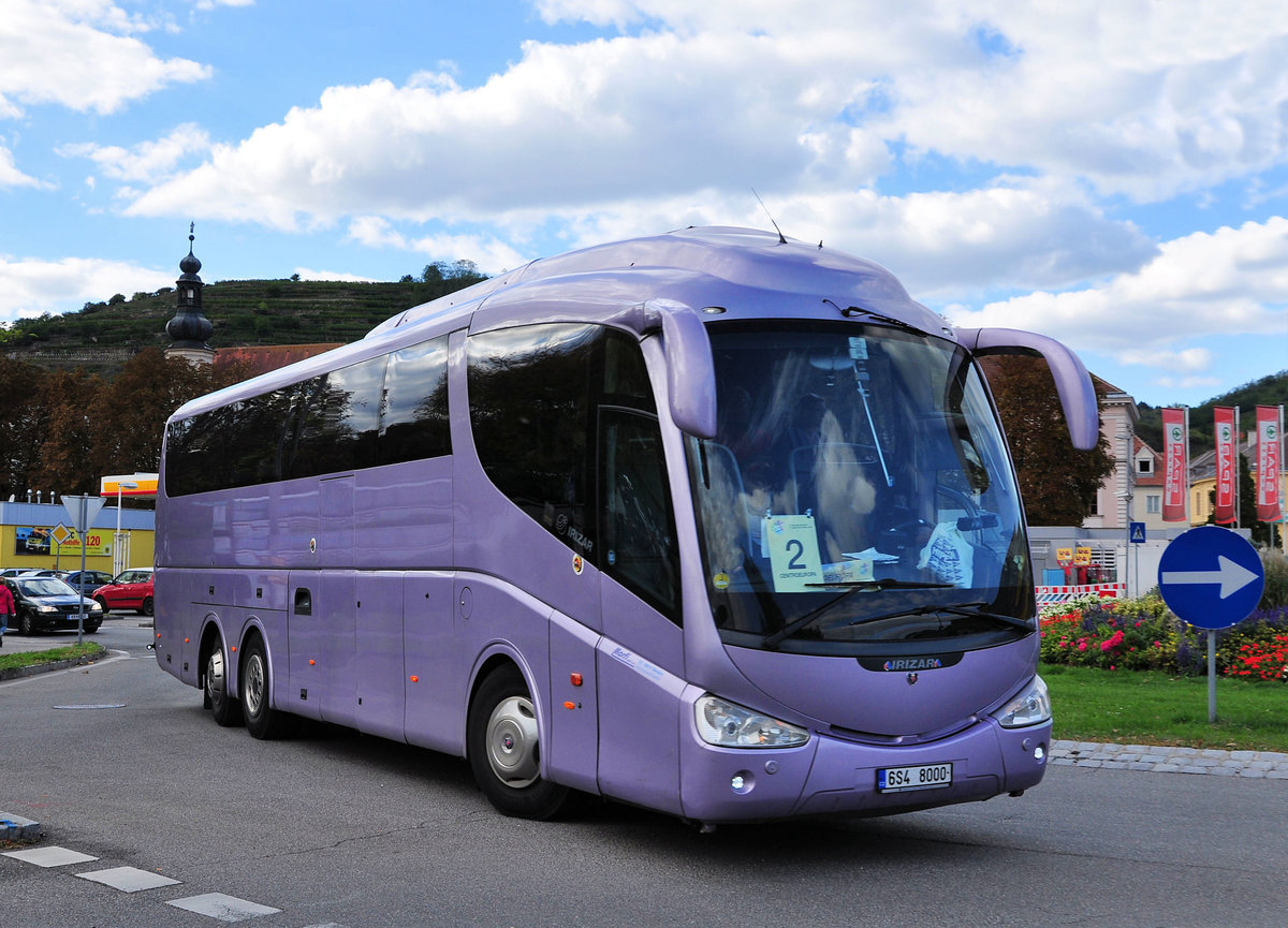 Scania Irizar aus der CZ in Krems unterwegs.