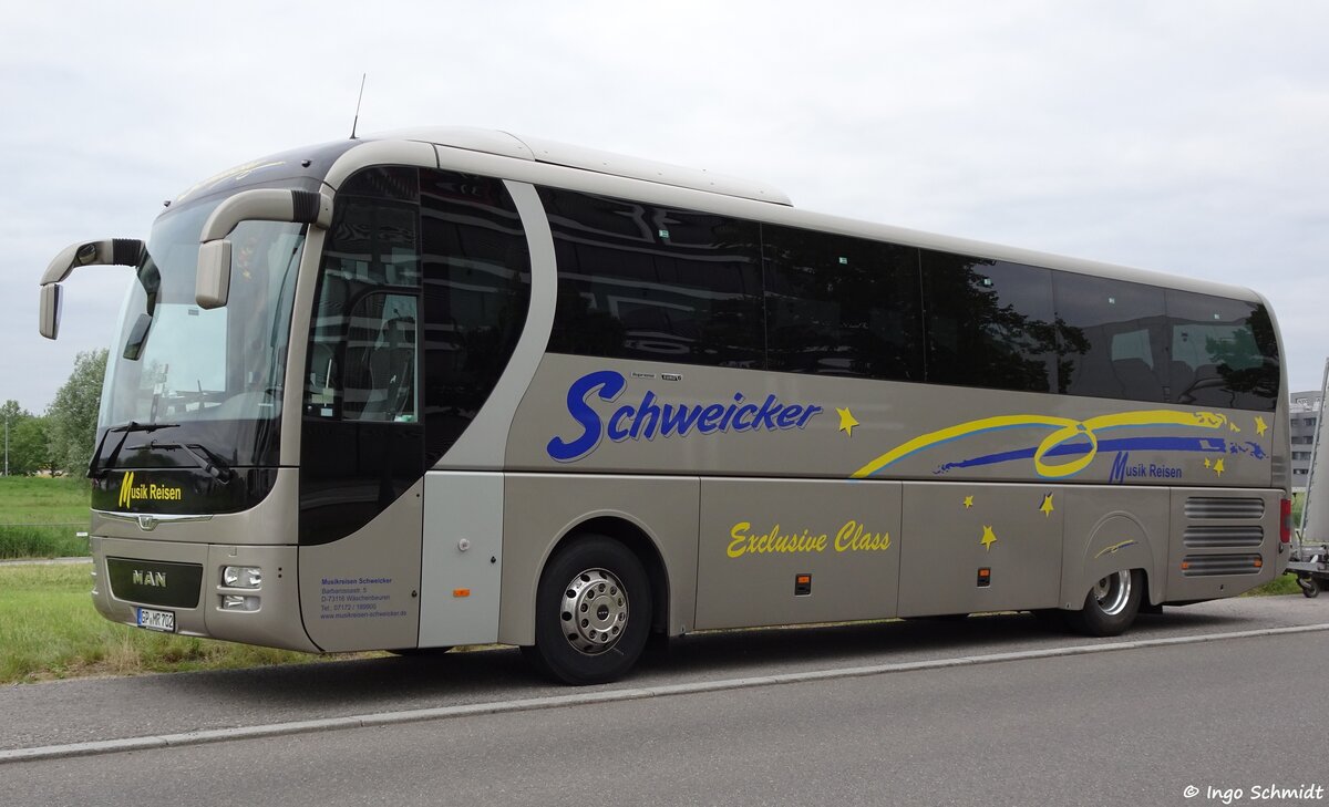 Schweicker Musikreisen aus Wäschenbeuren | Nr. 702 | GP-MR 702 | MAN Lion`s Coach Supreme | 18.06.2017 in Böblingen