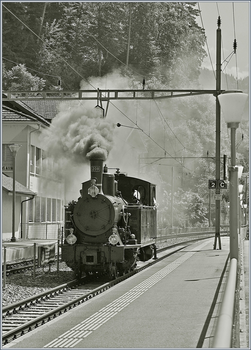 Schweizer Dampftage Brienz 2018: Und will sie mir so gut gefällt zum Abschluss der Serie nochmals die G 3/4 208 der Ballenberg Dampfbahn in Brienz.
30. Juni 2018