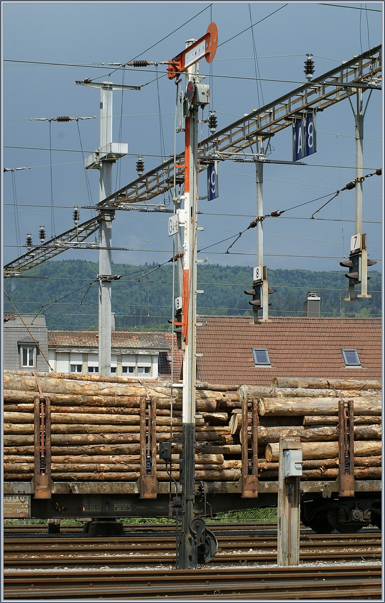 Seit 1917 regelt das Formsignal G 4-6 im Rangierbahnhof den Zugsverkehr.


8. Mai 2009 