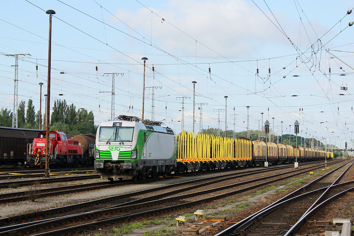 SETG 193 240 stand im Güterbahnhof abgestellt, 20.08.2017.
