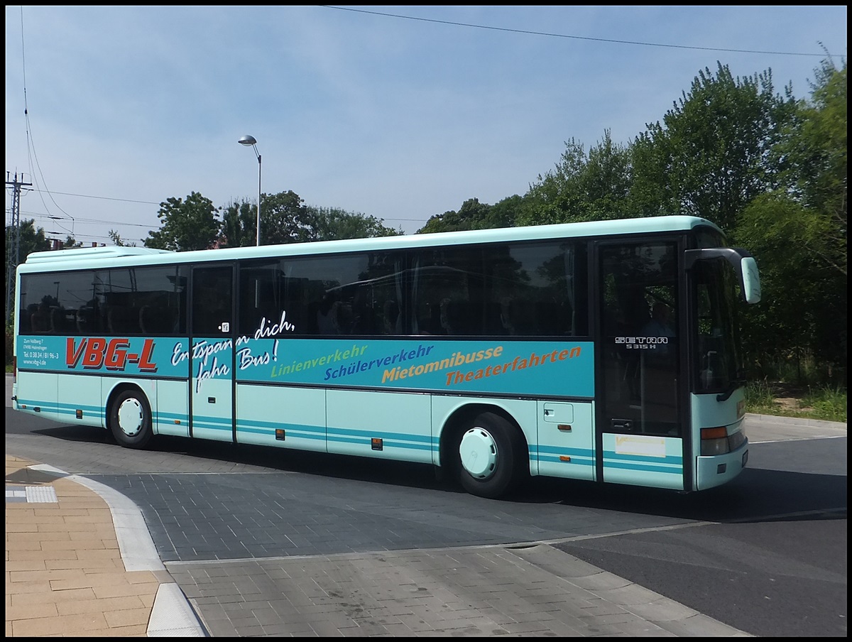 Setra 315 H der Verkehrsbetrieb Greifswald-Land GmbH in Greifswald.