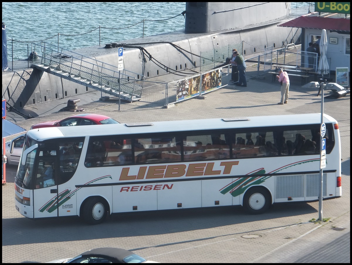 Setra 315 HD von Liebelt Reisen aus Deutschland im Stadthafen Sassnitz.