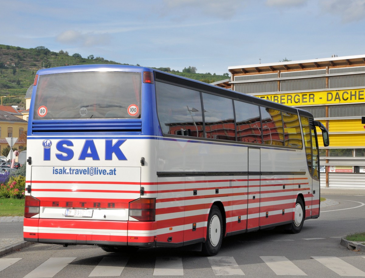 SETRA 315 HDH von ISAK Travel aus �sterreich/Wien im September 2013 in Krems gesehen.