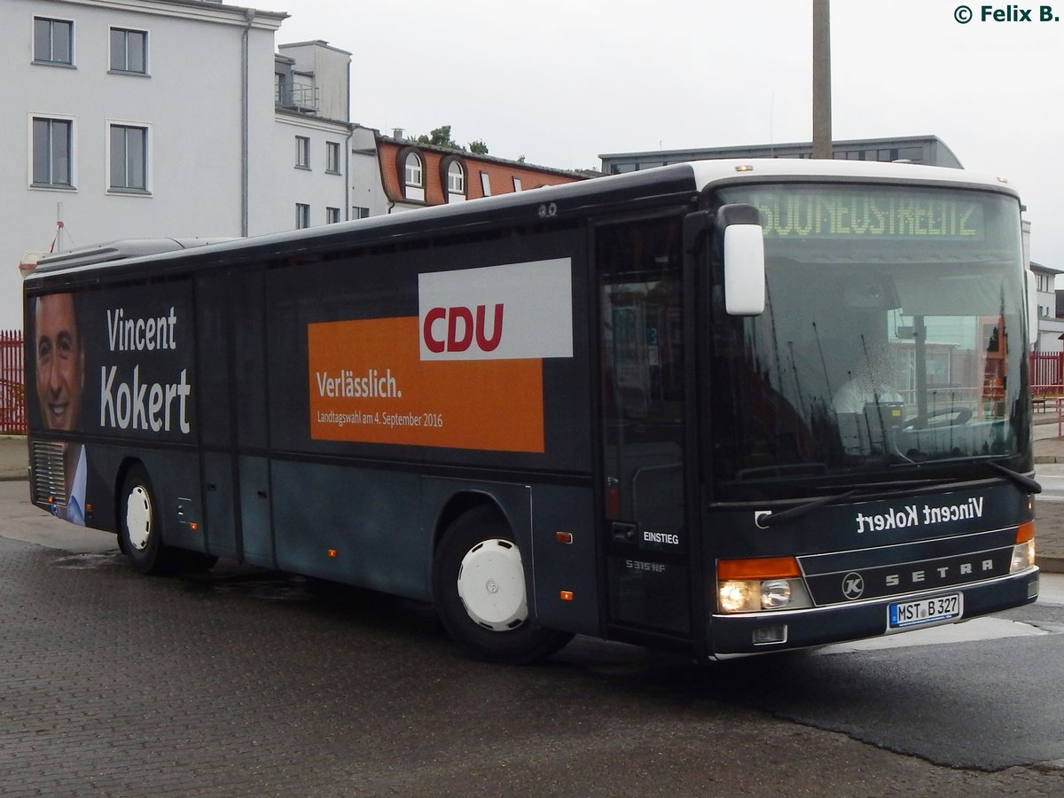 Setra 315 NF von Braasch Reisen aus Deutschland in Neubrandenburg.