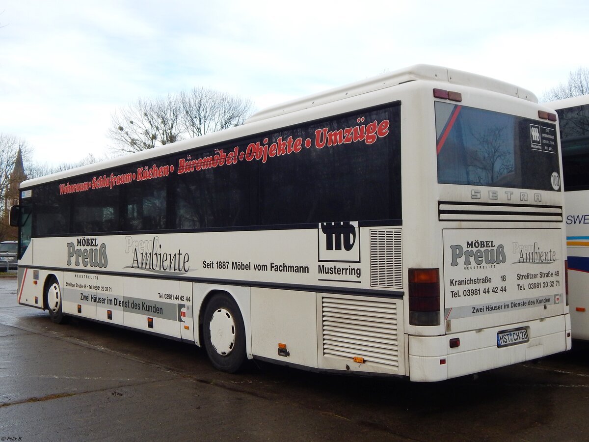 Setra 315 UL von Becker-Strelitz Reisen aus Deutschland in Neubrandenburg.