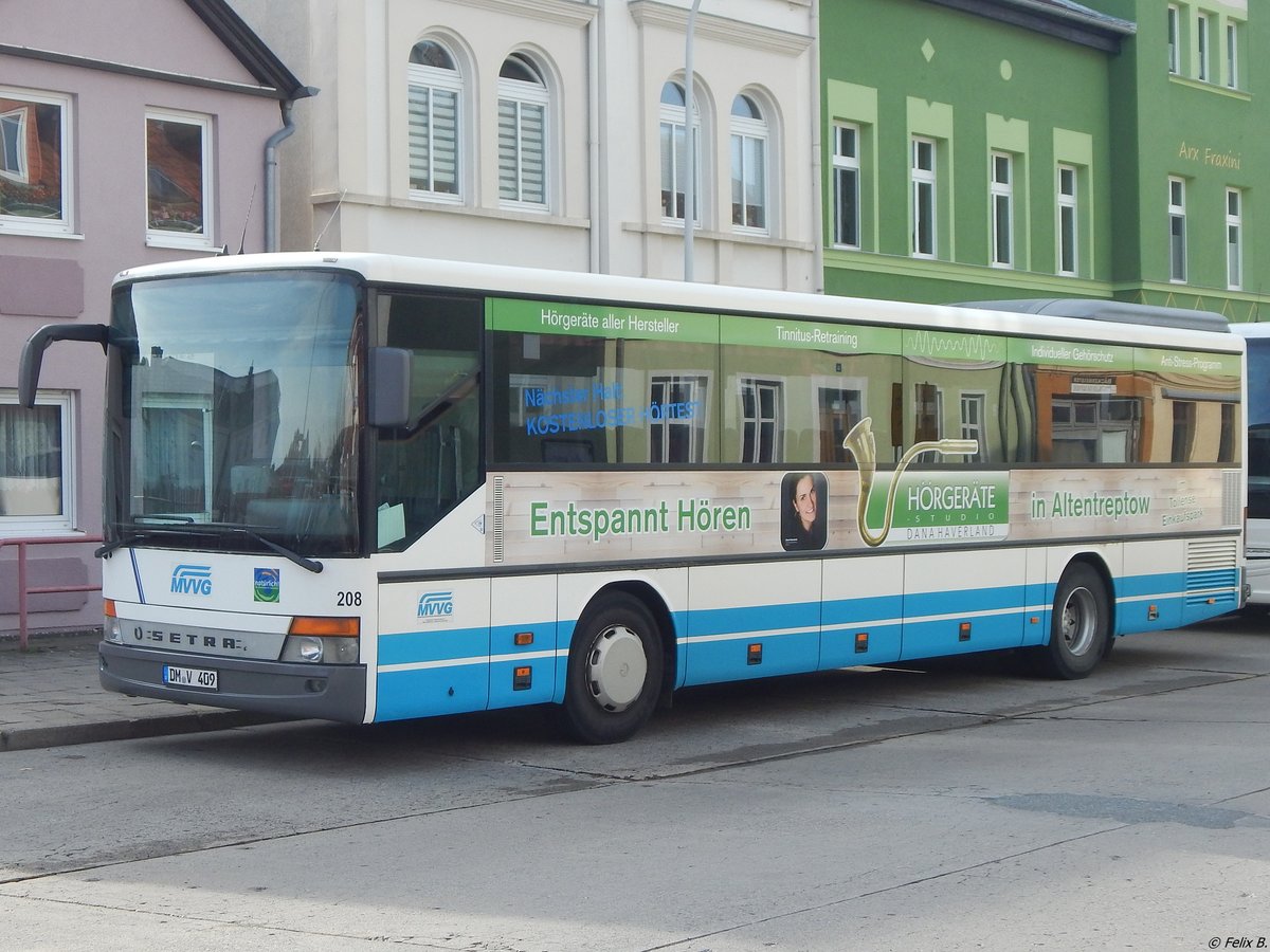 Setra 315 UL der MVVG in Neubrandenburg.