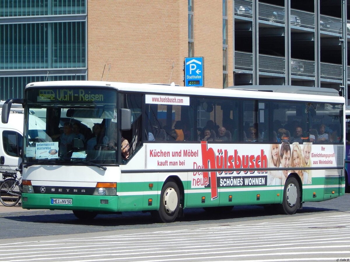 Setra 315 UL der Verkehrsgesellschaft Meißen aus Deutschland im Stadthafen Sassnitz.