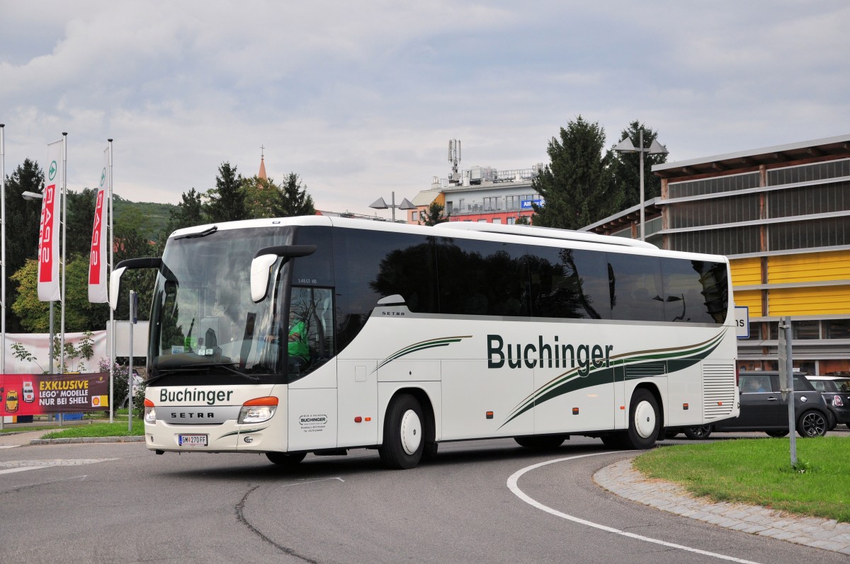 Setra 415 GT-HD von Buchinger Busreisen aus Ober�sterreich am 20.9.2014 in Krems gesehen.