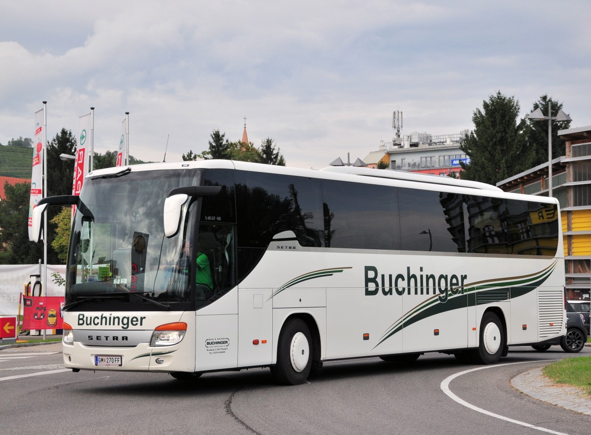 Setra 415 GT-HD von Buchinger Busreisen aus Ober�sterreich am 20.9.2014 in Krems gesehen.