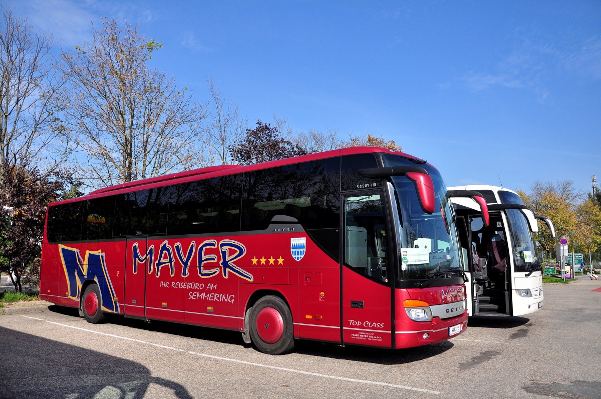 Setra 415 GT-HD von Mayer Reisen aus sterreich am 30.9.2014 in Krems.