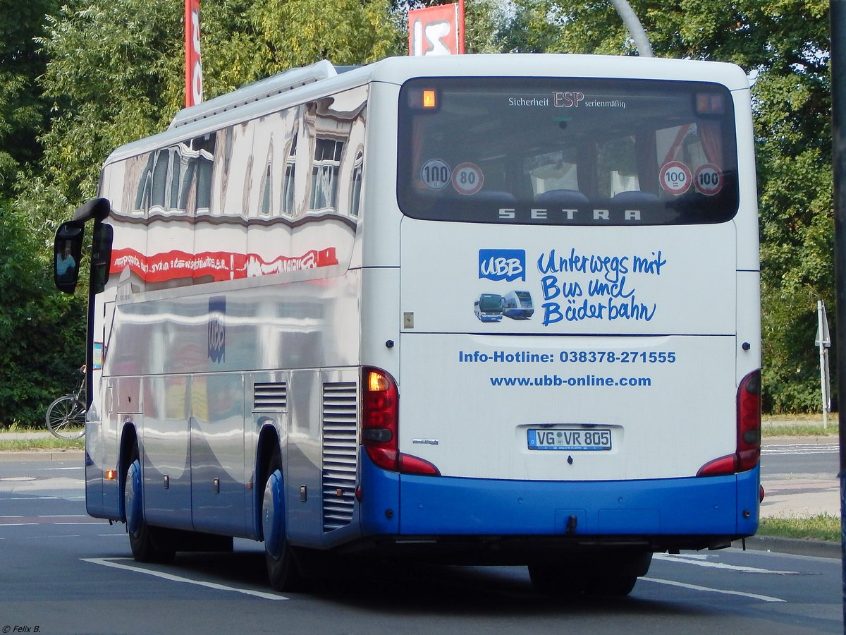 Setra 415 GT-HD von der Usedomer Bäderbahn in Stralsund.