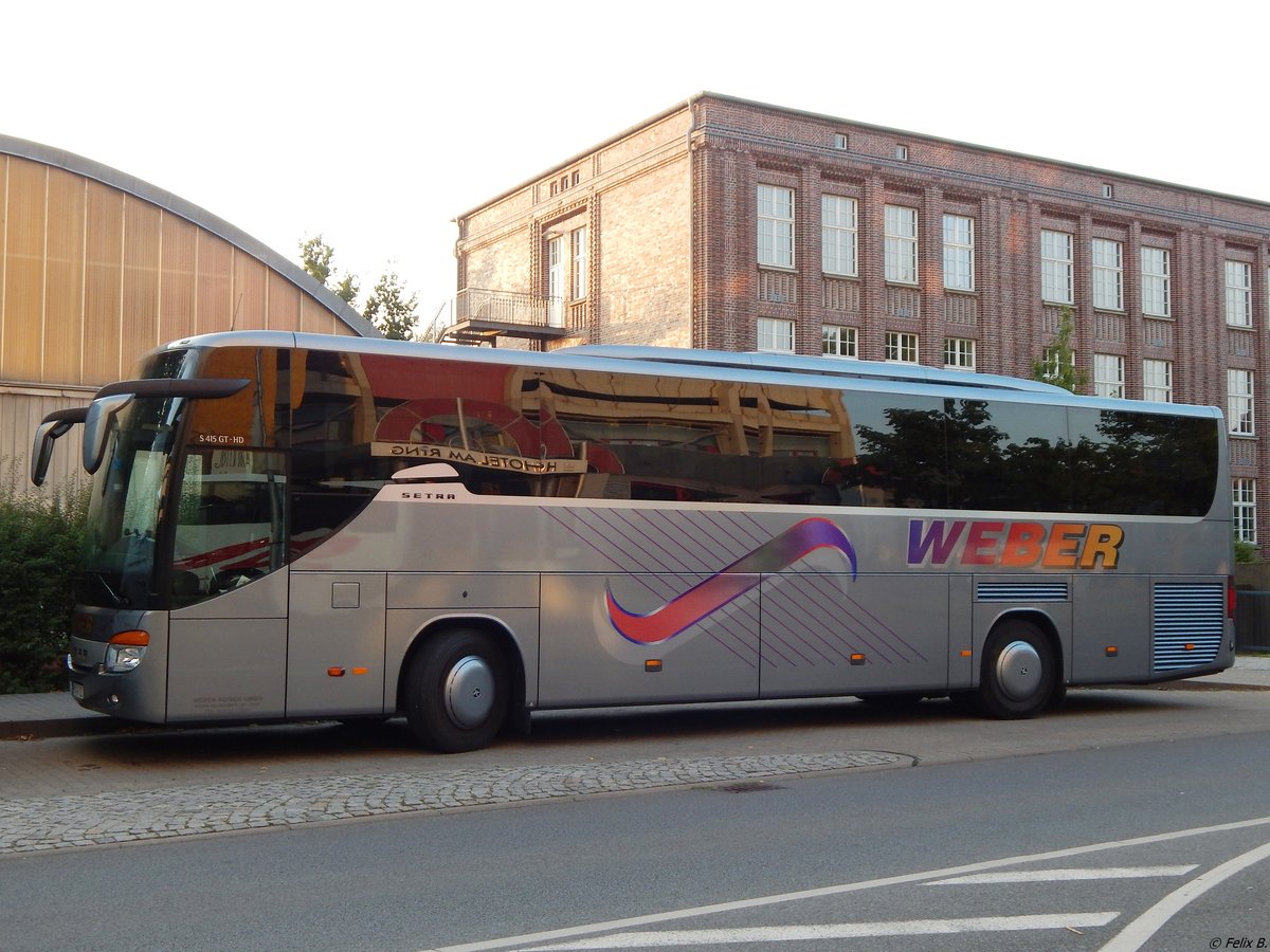 Setra 415 GT-HD von Weber aus Deutschland in Neubrandenburg.