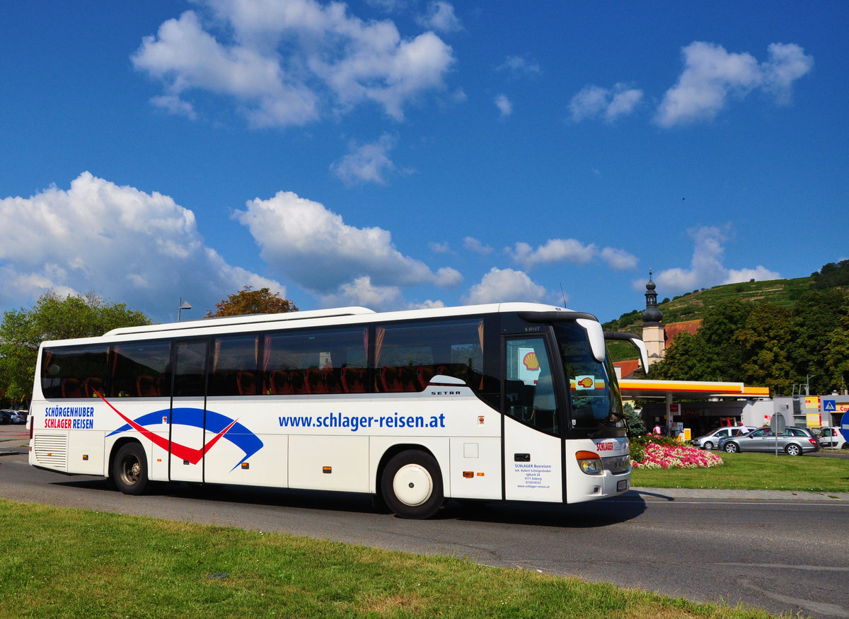 Setra 415 GT von Schlager Reisen Inh. Hubert Sch�rgenhuber aus �sterreich in Krems gesehen.