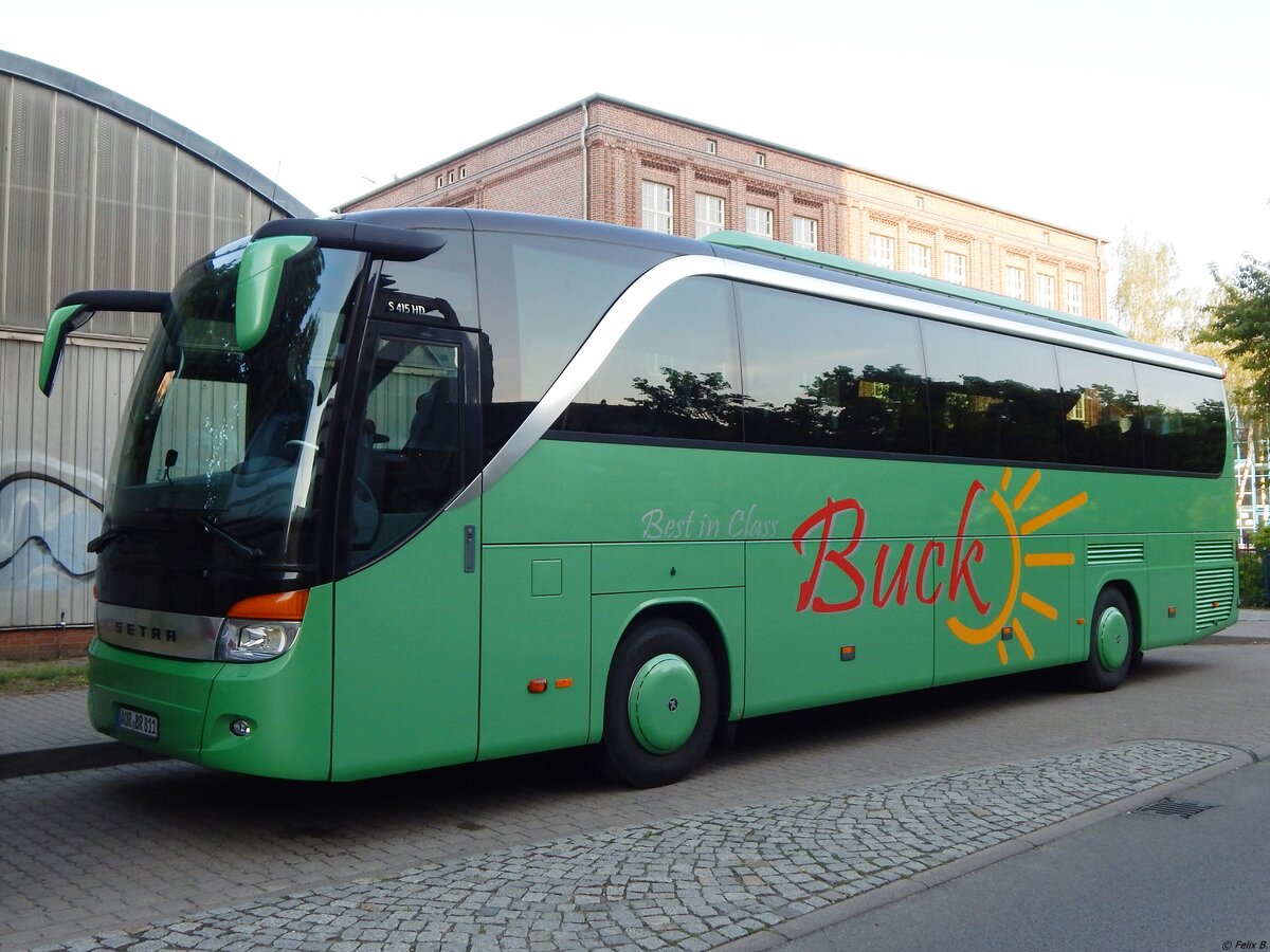 Setra 415 HD von Buck's Reisen aus Deutschland in Neubrandenburg. 