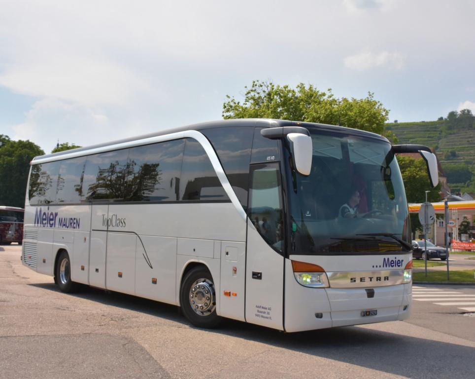 Setra 415 HD von Meier Reisen aus FL 2018 in Krems gesehen.