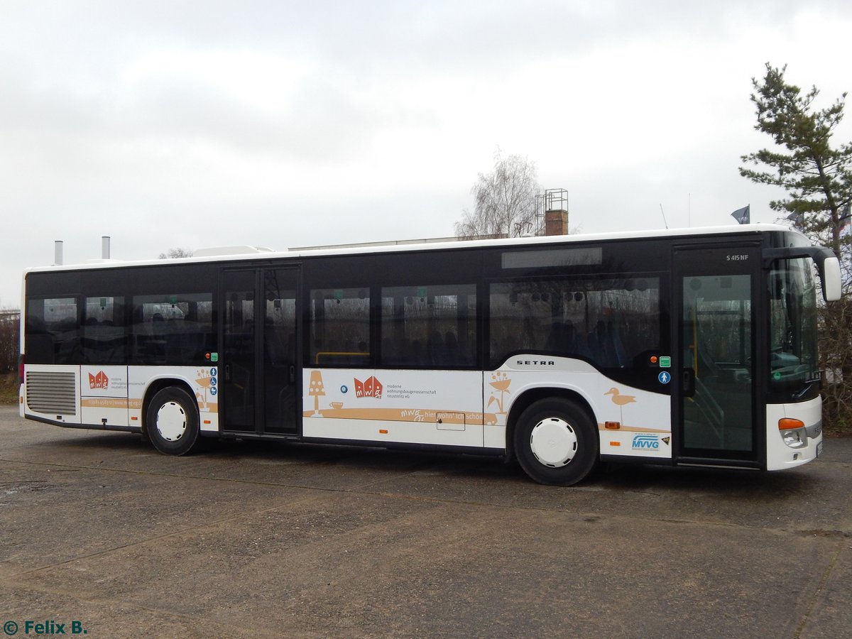 Setra 415 NF von Becker-Strelitz Reisen aus Deutschland in Neubrandenburg. 