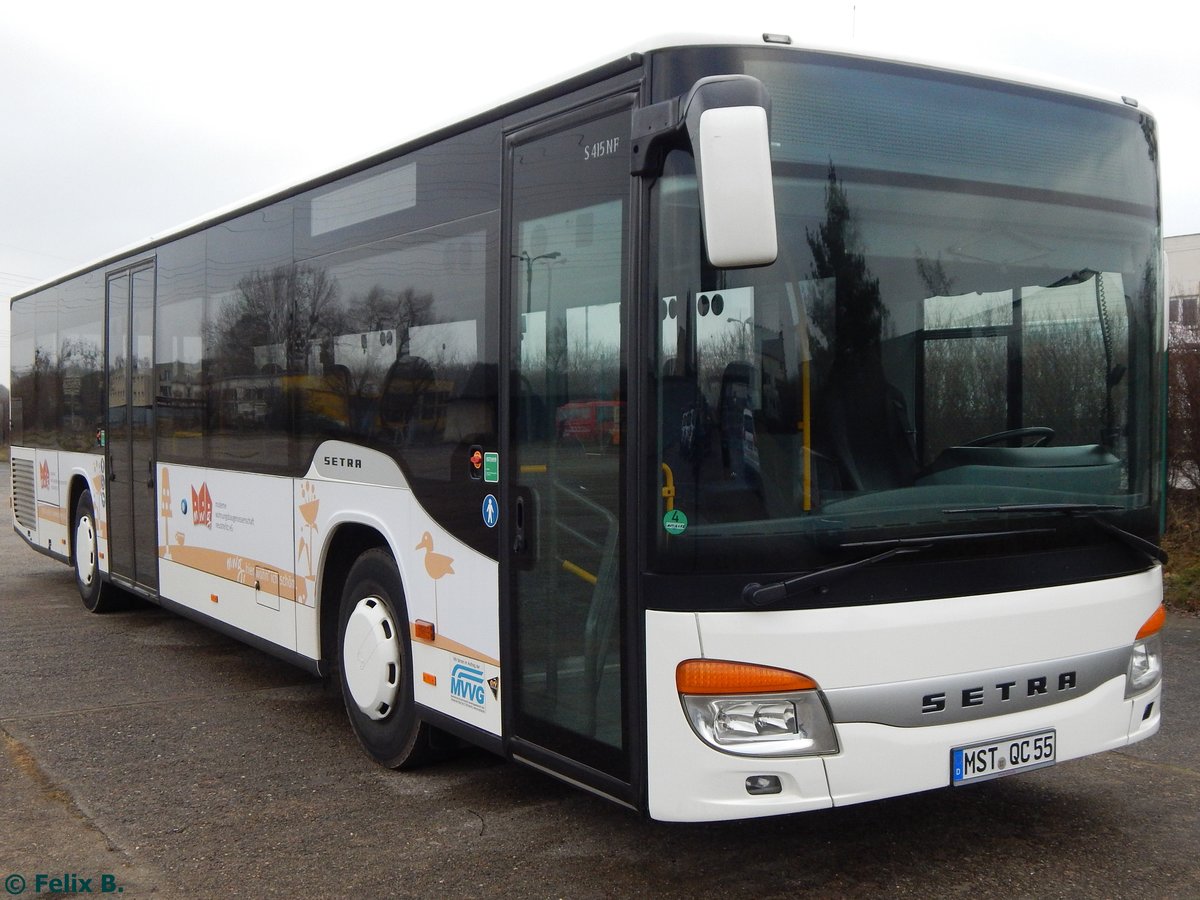 Setra 415 NF von Becker-Strelitz Reisen aus Deutschland in Neubrandenburg. 