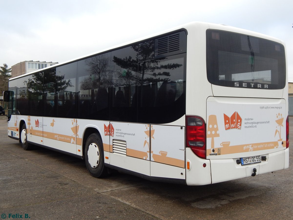 Setra 415 NF von Becker-Strelitz Reisen aus Deutschland in Neubrandenburg.