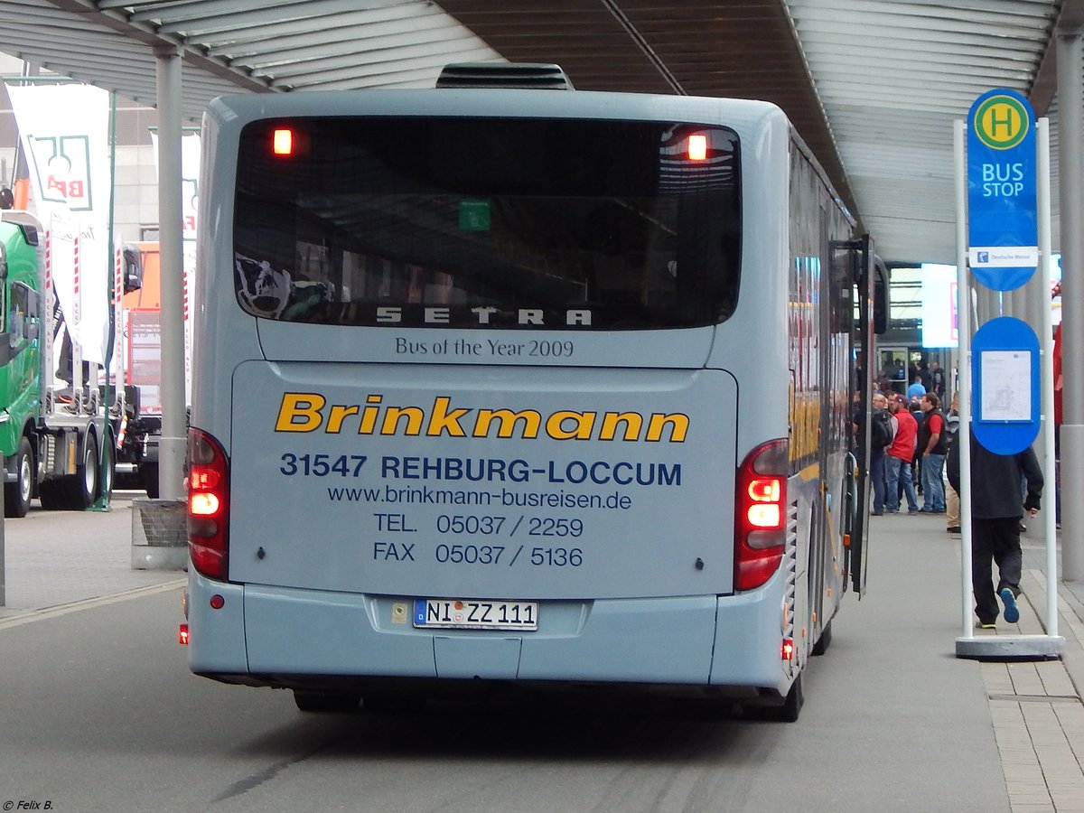 Setra 415 NF von Brinkmann aus Deutschland in Hannover auf der IAA.