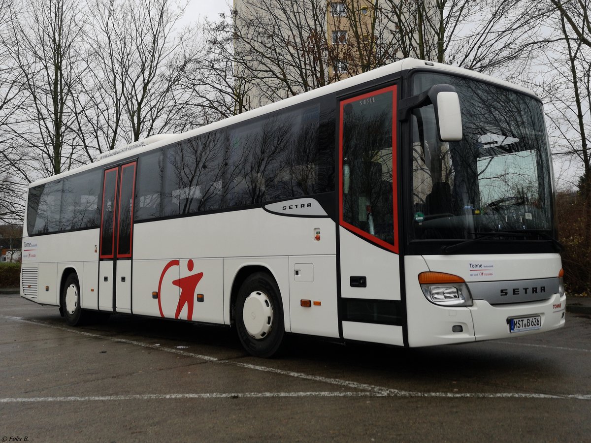 Setra 415 UL von Tonne aus Deutschland in Neubrandenburg.