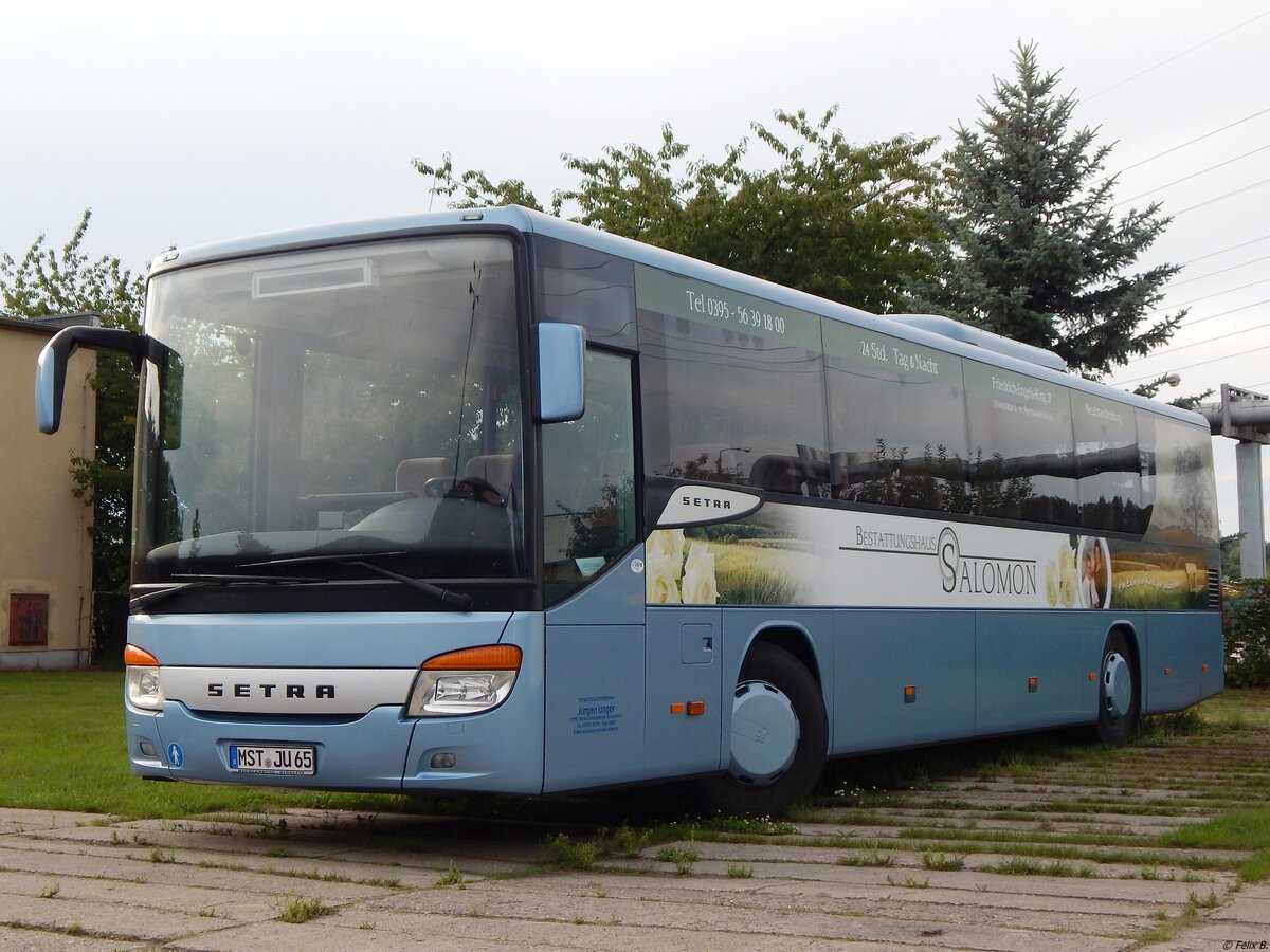 Setra 415 UL von Unger aus Deutschland in Neubrandenburg. 