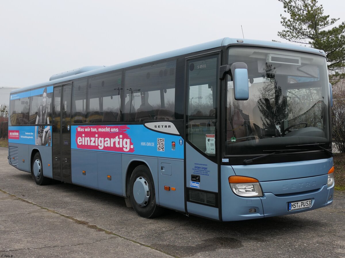 Setra 415 UL von Unger aus Deutschland in Neubrandenburg.