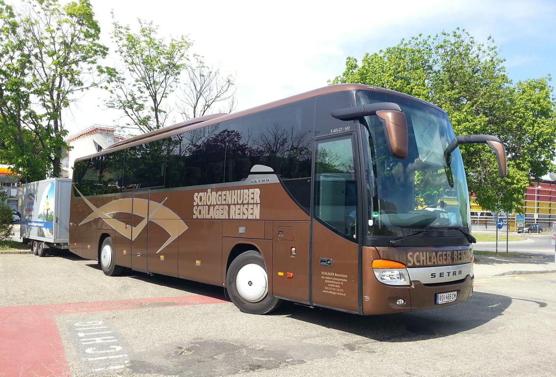 Setra 4156 GT von Schlager Busreisen aus �sterreich 05/2018 in Krems.