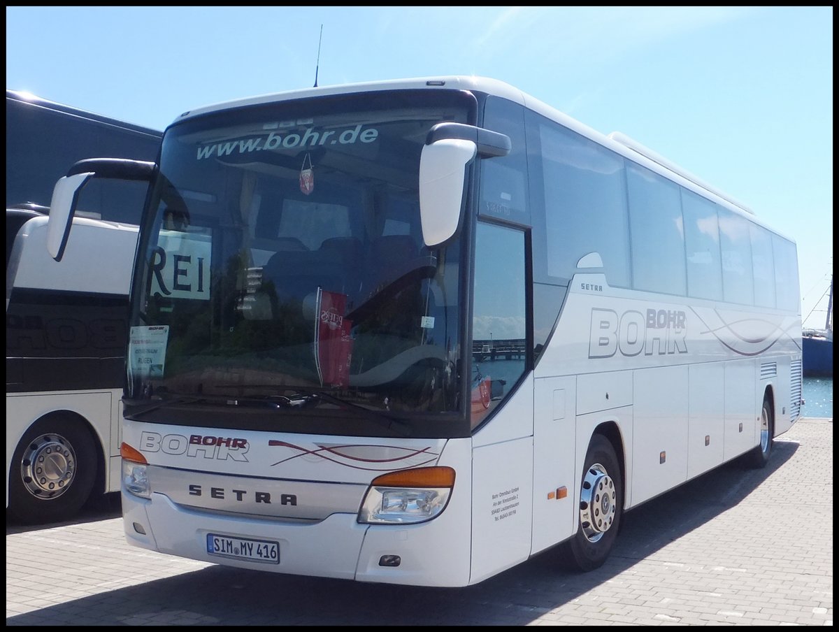 Setra 416 GT-HD von Bohr aus Deutschland im Stadthafen Sassnitz.