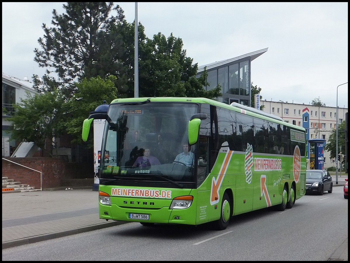 Setra 416 GT-HD von MeinFernBus/W�rlitz Tourist aus Deutschland in Rostock.