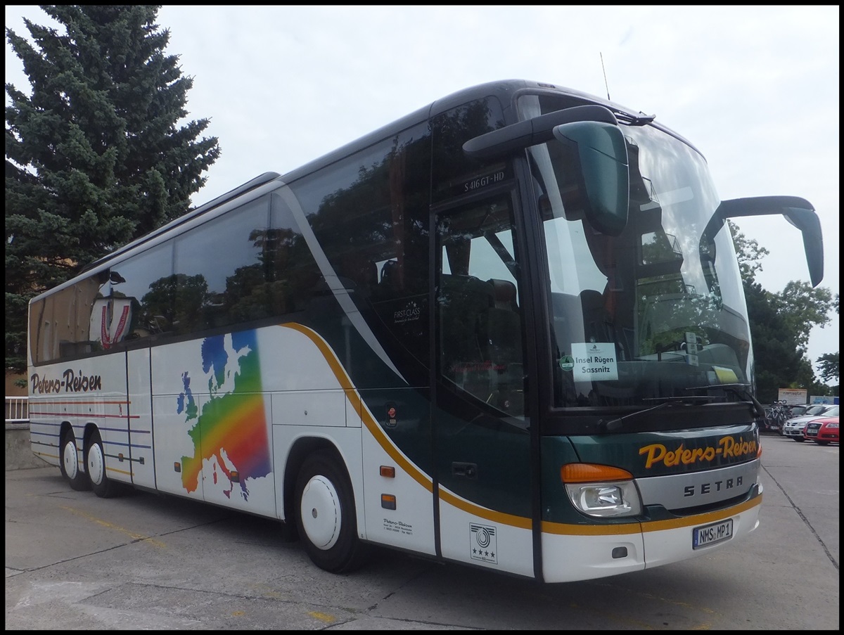 Setra 416 GT-HD von Peters-Reisen aus Deutschland in Sassnitz.