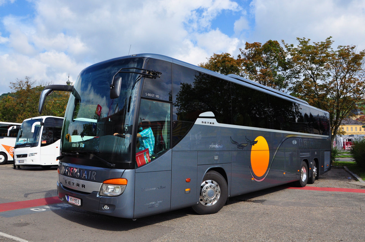 Setra 416 GT-HD von Weiermair Reisen aus sterreich in Krems gesehen.