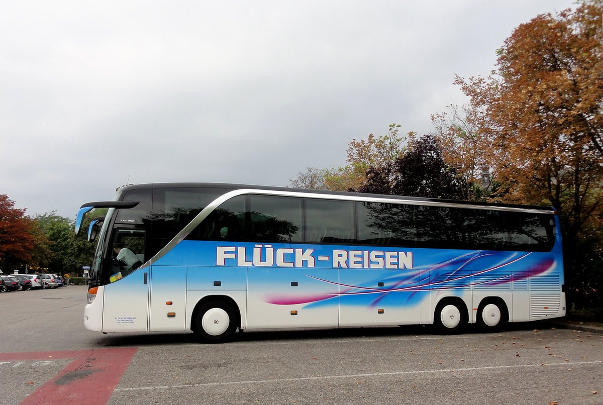 Setra 416 HDH von Fl�ck Reisen aus der Schweiz in Krems gesehen.