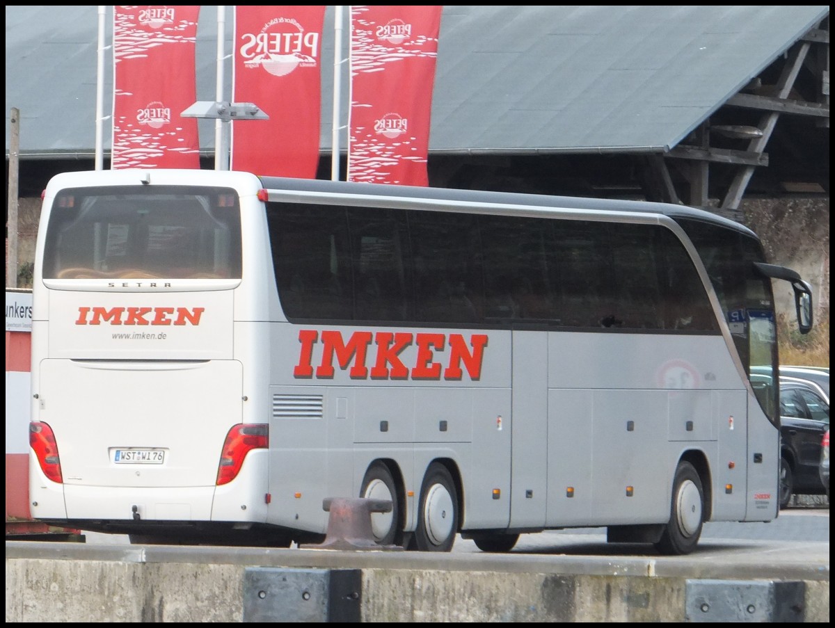 Setra 416 HDH von Imken aus Deutschland im Stadthafen Sassnitz.