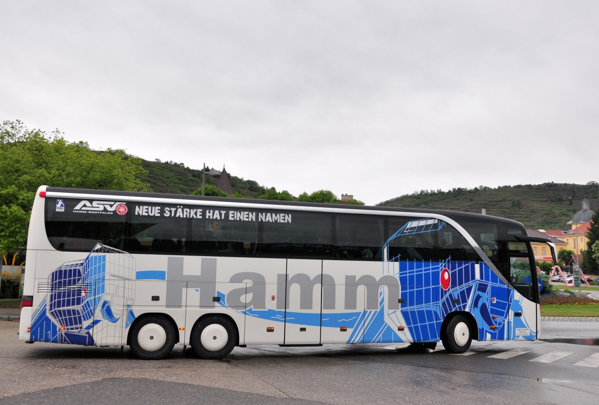 Setra 416 HDH von Lippe Bus GmbH. aus Deutschland am 17.Mai 2014 in Krems.