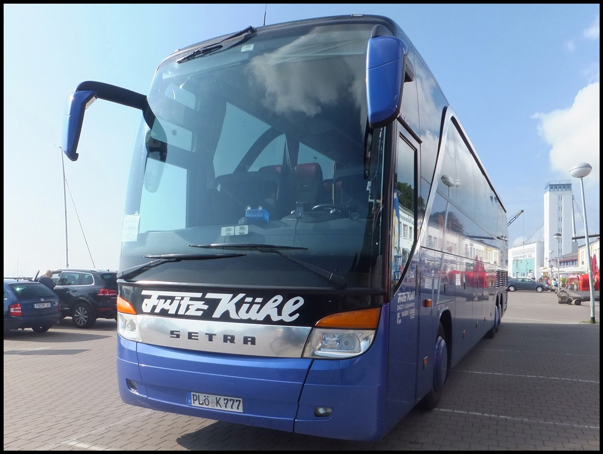 Setra 417 HDH von Fritz Khl aus Deutschland im Stadthafen Sassnitz.