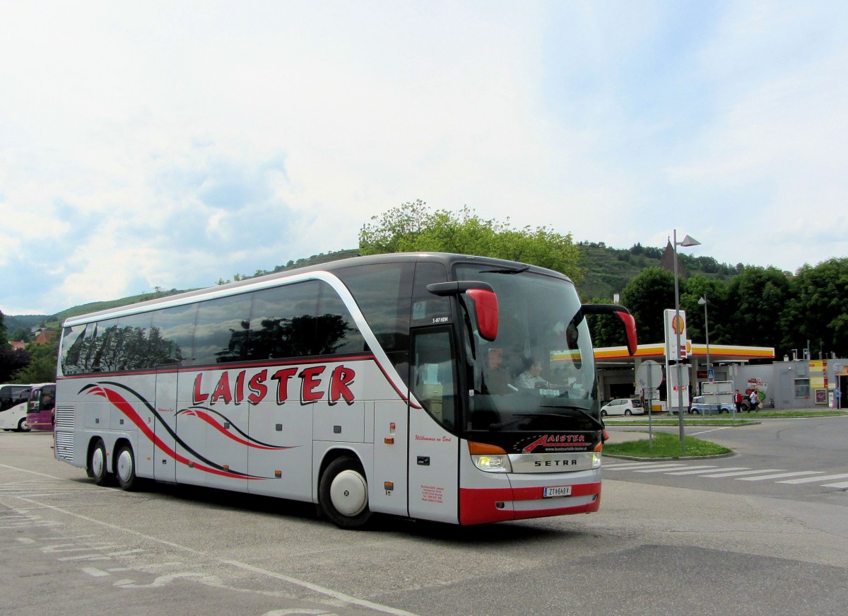Setra 417 HDH von Laister Reisen aus �sterreich am 2.Juni 2014 in Krems gesehen.