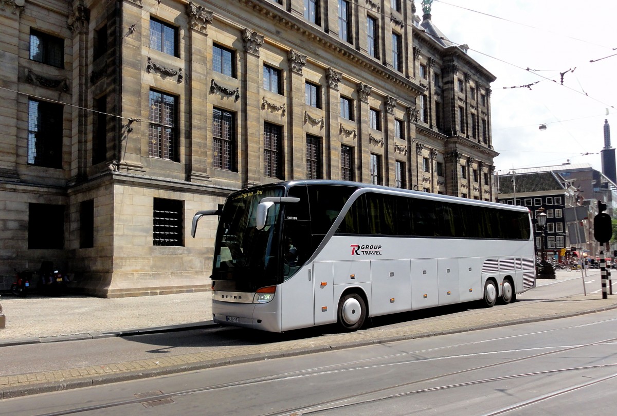 Setra 417 HDH/BRD im Juli 2014 in Amsterdam gesehen.