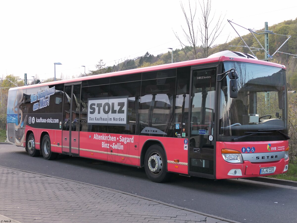 Setra 418 LE Business der VVR in Sassnitz.