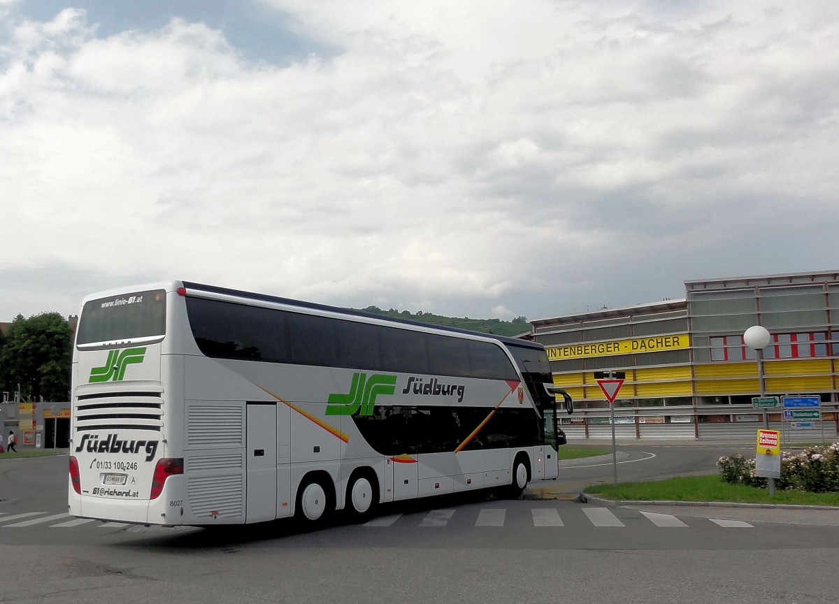 SETRA 431 DT von S�DBURG / �sterreich am 6.7.2013 in Krems an der Donau gesehen.