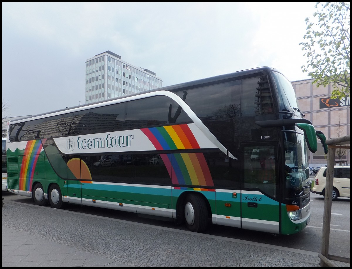 Setra 431 DT von Team Tour aus Deutschland in Berlin.