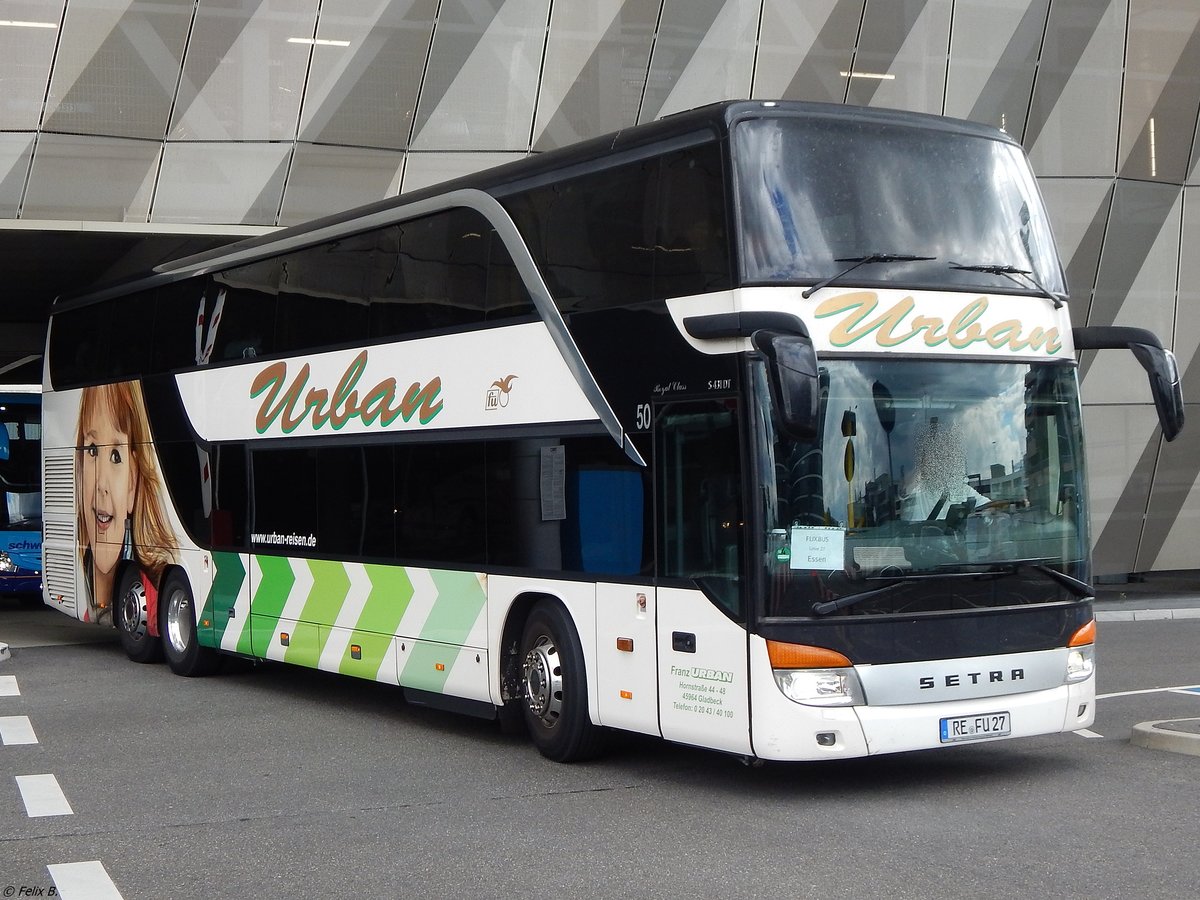 Setra 431 DT von Urban aus Deutschland in Stuttgart.