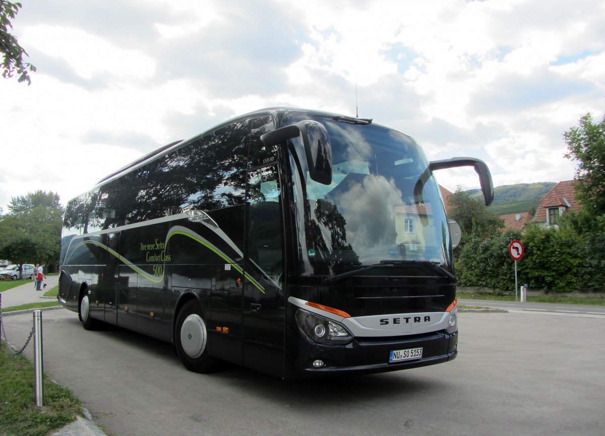 SETRA 515 HD aus der BRD im September 2013 in Weissenkirchen / Nieder�sterreich gesehen.