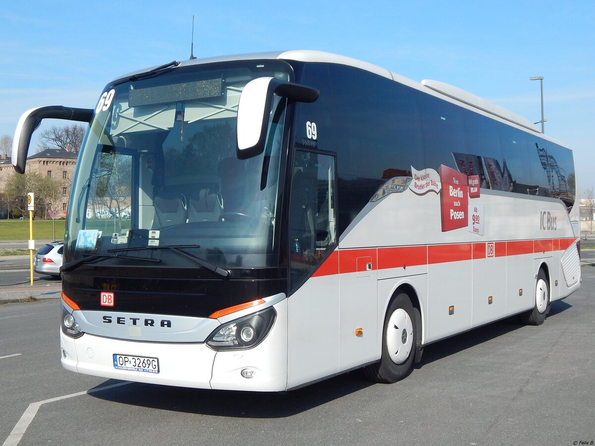 Setra 515 HD von DB IC/Sindbad aus Polen in Berlin.