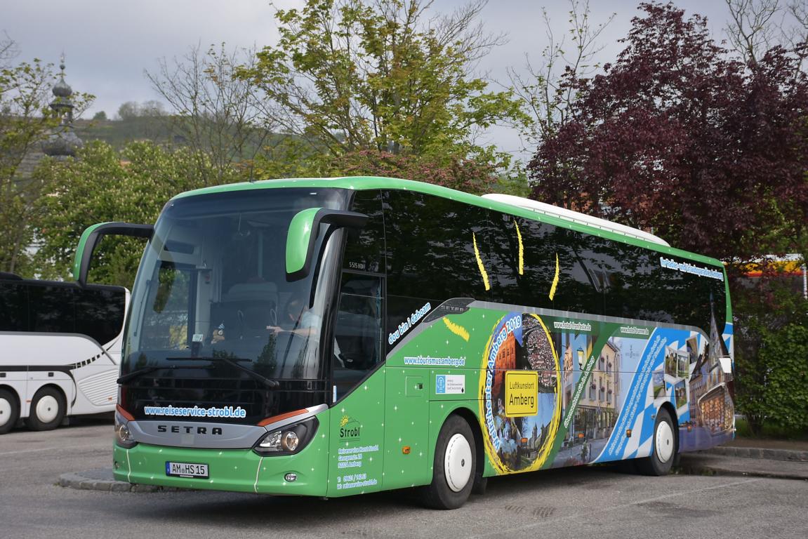 Setra 515 HD von STROBL Reisen aus der BRD in Krems.