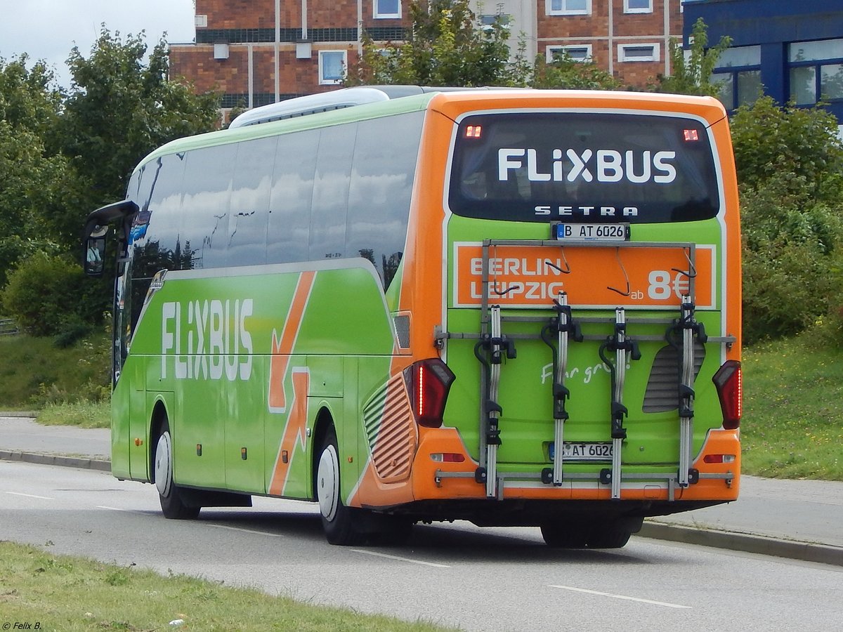 Setra 516 HD von Flixbus/BusArt aus Deutschland in Rostock. 