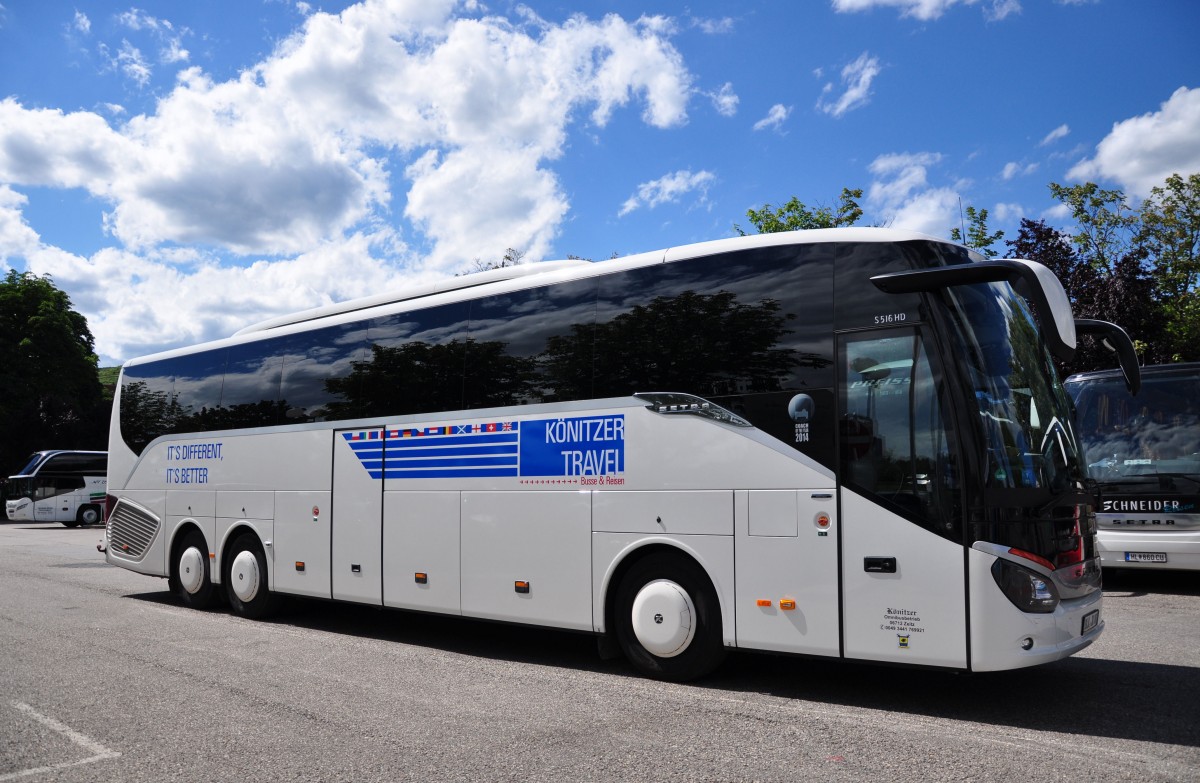 Setra 516 HD vom K�nitzer Omnibusbetrieb aus der BRD im Juni 2015 in Krems.
