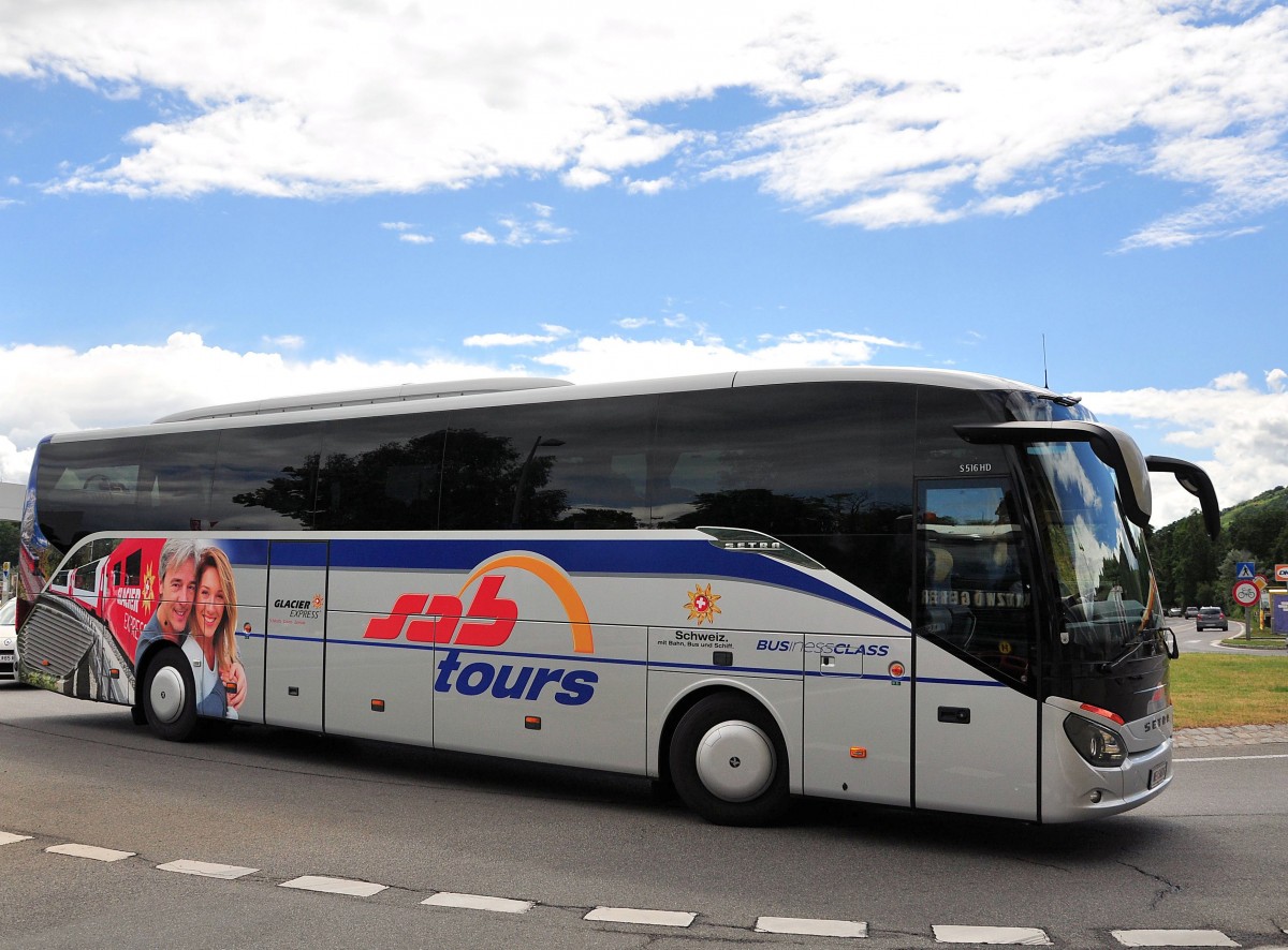 Setra 516 HD von SAB tours aus �sterreich im Juni 2015 in Krems gesehen.